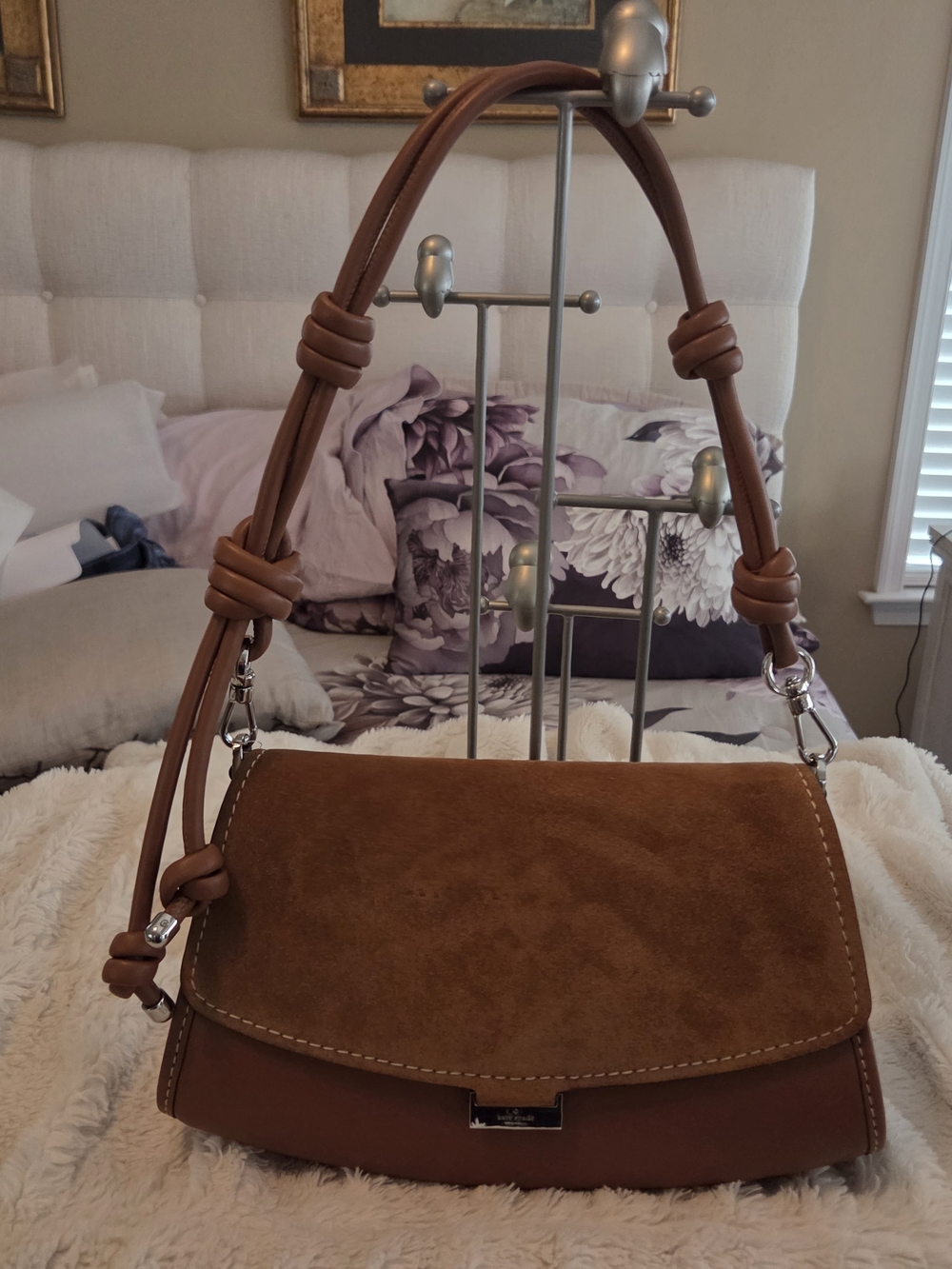 Kate Spade Brown Suede & Leather Shoulder Bag